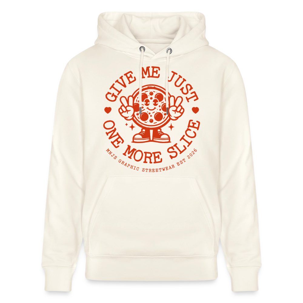 Pizza Design – Unisex Bio-Hoodie - Naturweiß 