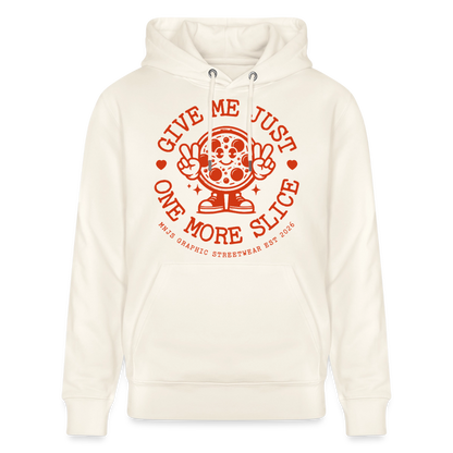 Pizza Design – Unisex Bio-Hoodie - Naturweiß 