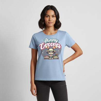 Bunny Grooves Design – Frauen Premium T-Shirt - Hellblau