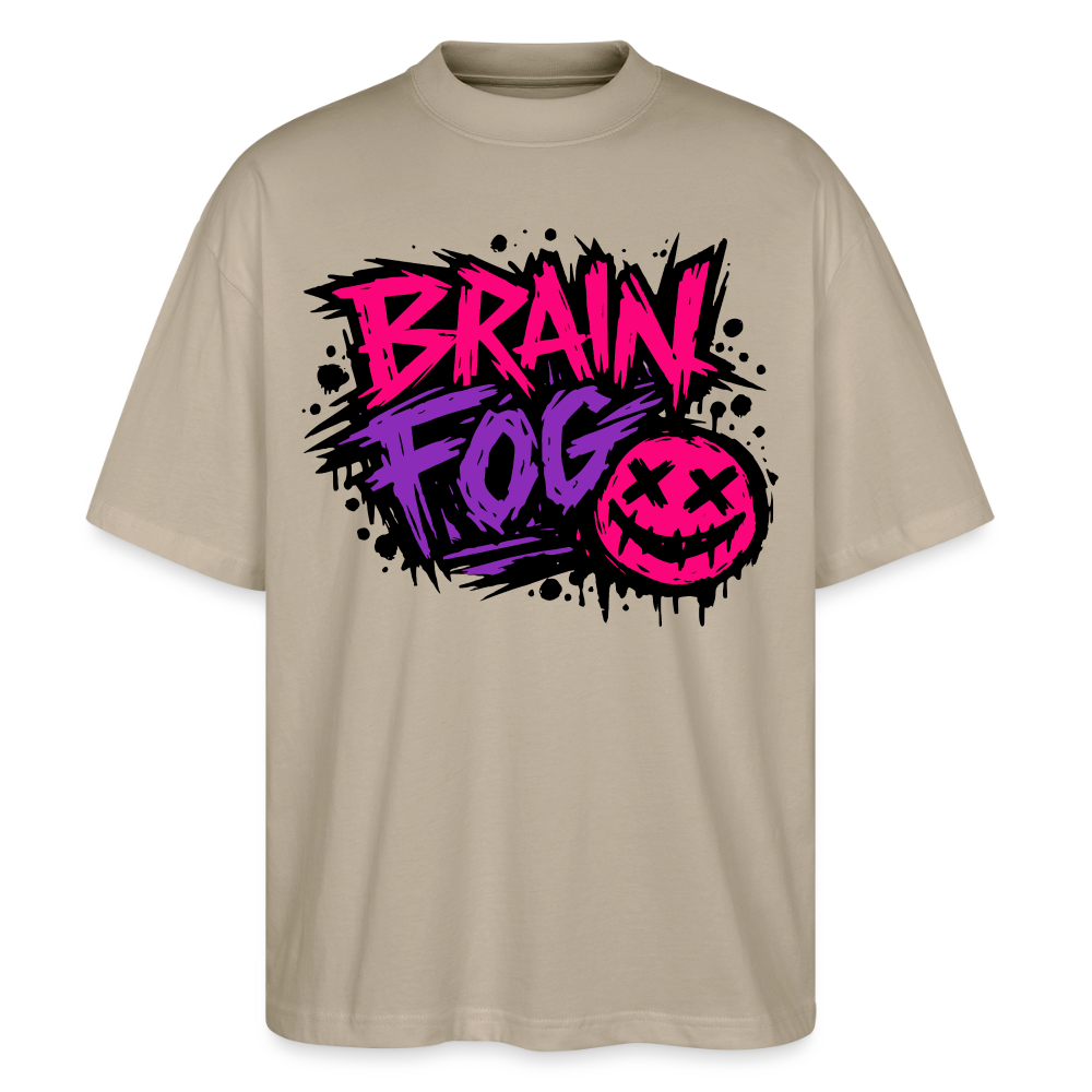 Brain Fog Design – Oversized Unisex Bio T-Shirt - Steingrau
