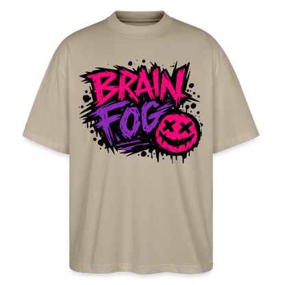 Brain Fog Design – Oversized Unisex Bio T-Shirt - Steingrau