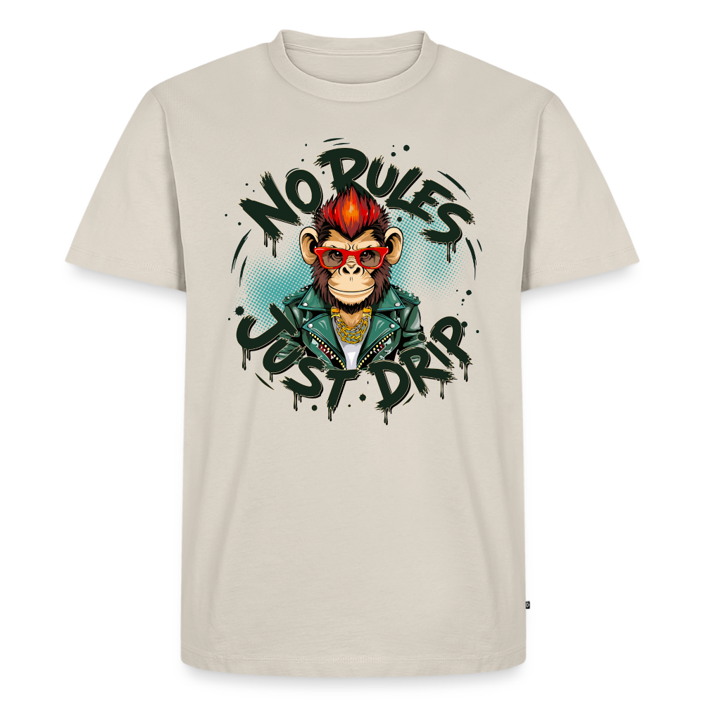 Monkey No Rules Design – Männer Premium T-Shirt - Beige
