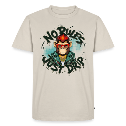 Monkey No Rules Design – Männer Premium T-Shirt - Beige
