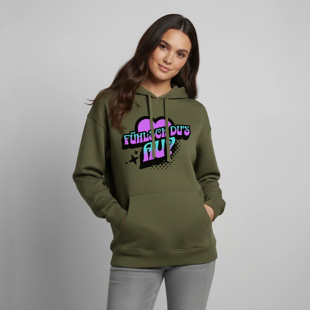 Fühlsch du‘s au Design – Oversized Unisex Hoodie - Khaki