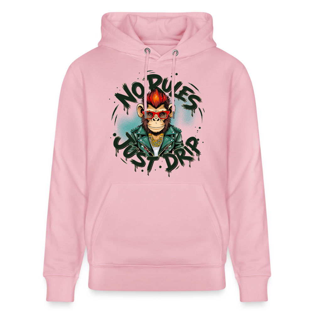 Monkey No Rules Design – Unisex Bio-Hoodie - Hellrosa