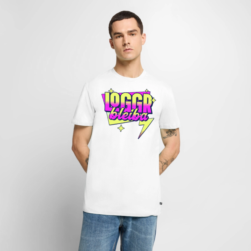 Logger bleibt Design – Männer Premium T-Shirt - Weiß