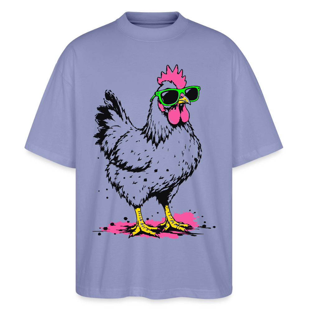 Street Chicken Design – Oversized Unisex Bio T-Shirt - Violett