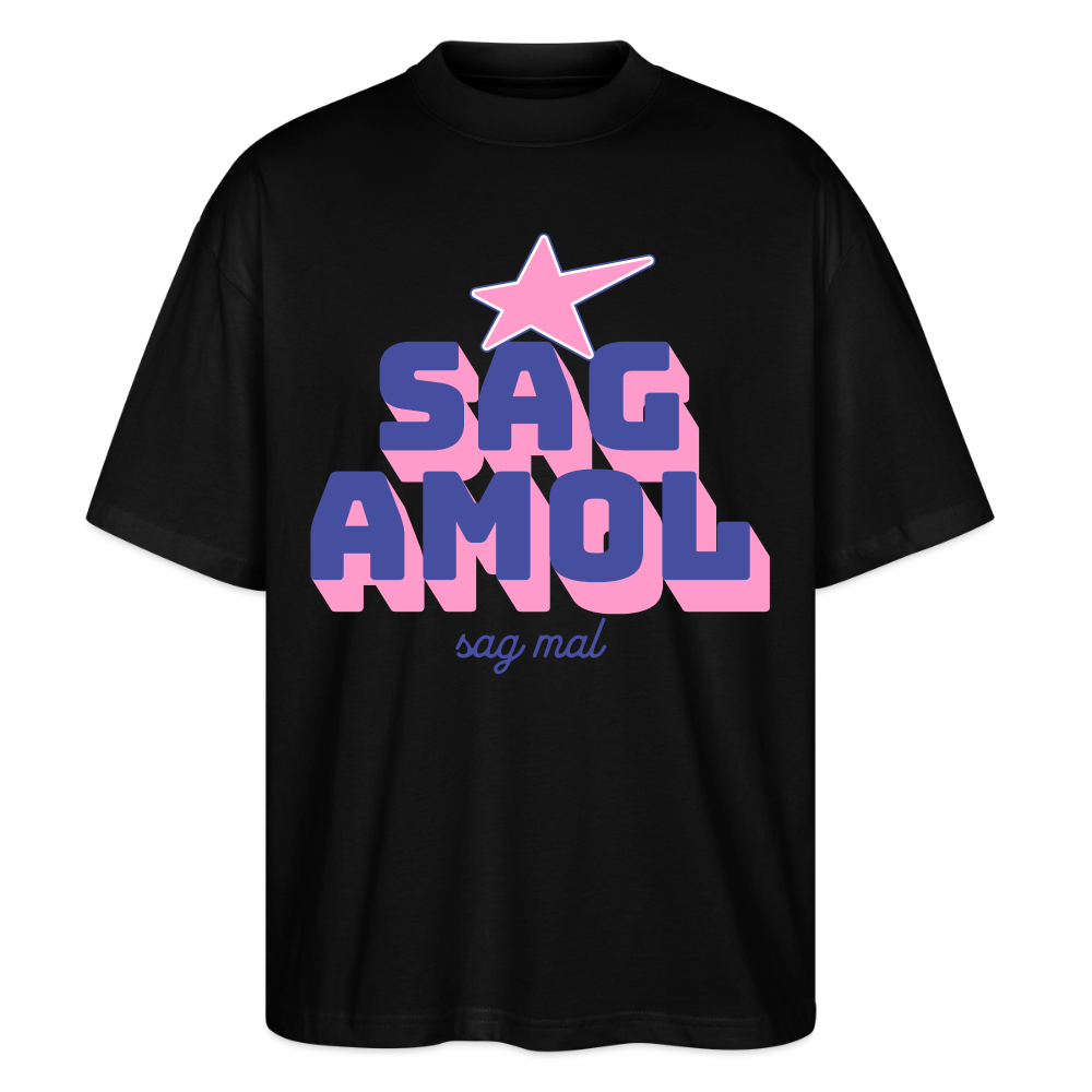 Sagamol Design – Oversized Unisex Bio T-Shirt - Schwarz