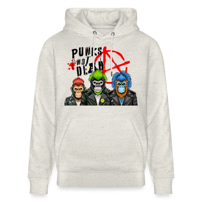 Punks Not Dead Design – Unisex Bio-Hoodie - Beige meliert