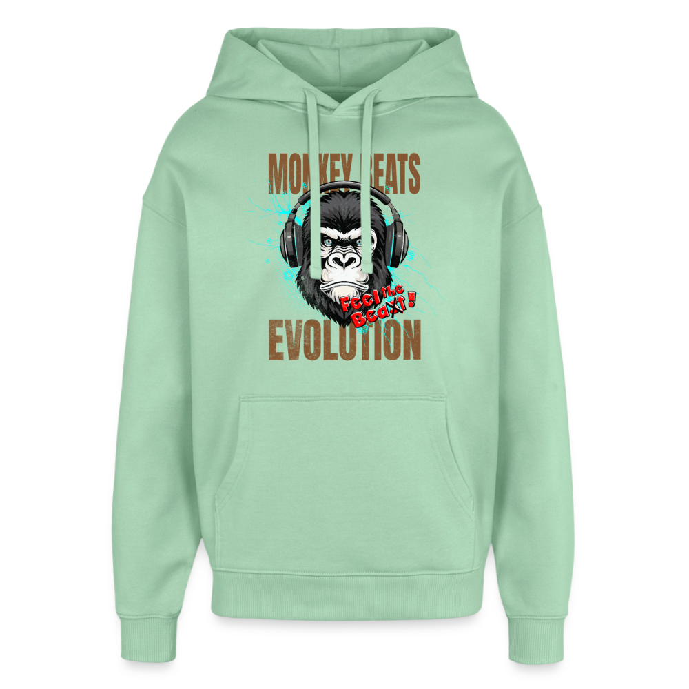 Monkey Beats Design – Oversized Unisex Hoodie - Nebeljade