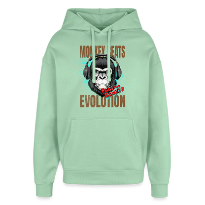 Monkey Beats Design – Oversized Unisex Hoodie - Nebeljade