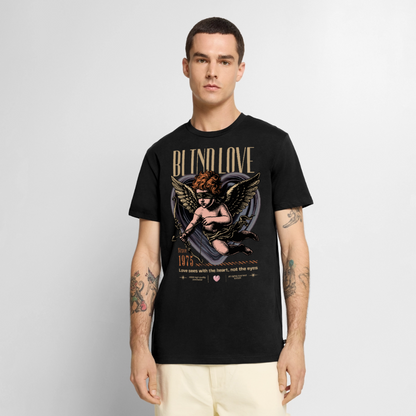 Blind Love Design –  Männer Premium T-Shirt - Schwarz