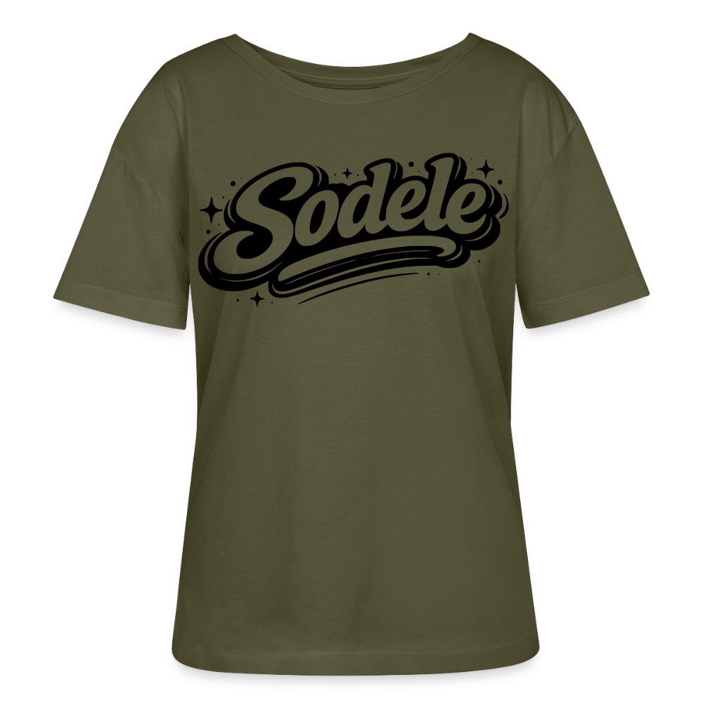 Sudele Design – Rundhals Frauen Bio-T-Shirt - Khaki