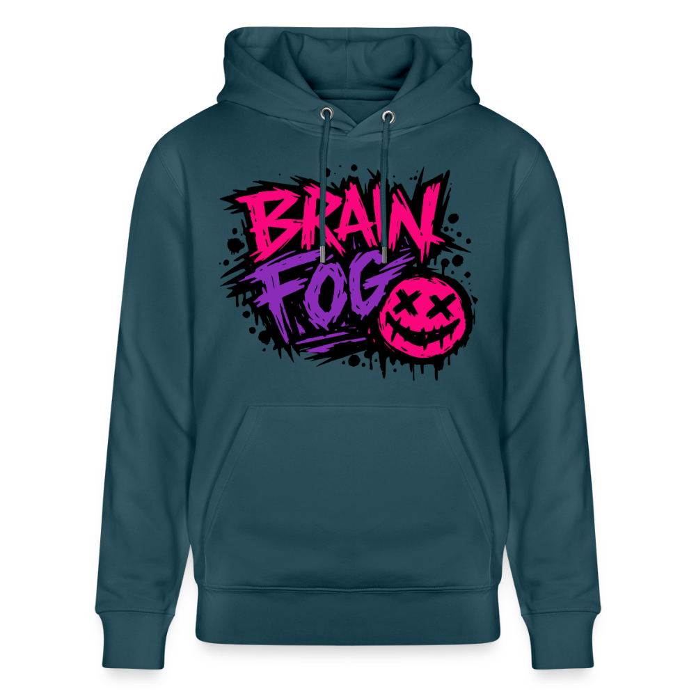 Brain Fog Design – Unisex Bio-Hoodie - Dunkles Petrol
