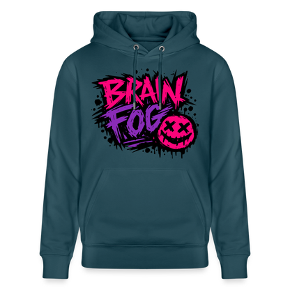 Brain Fog Design – Unisex Bio-Hoodie - Dunkles Petrol