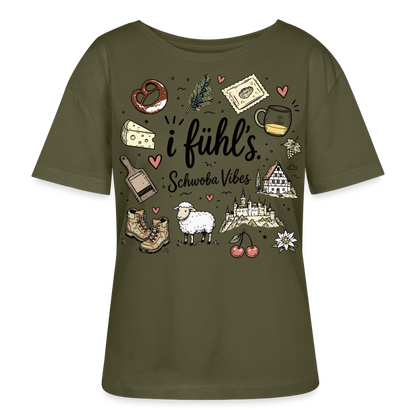 Rundhals Frauen Bio-T-Shirt - Khaki