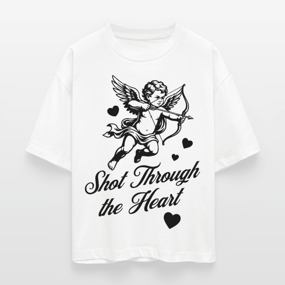 Amor Design – Frauen Boxy Bio-T-Shirt - Weiß