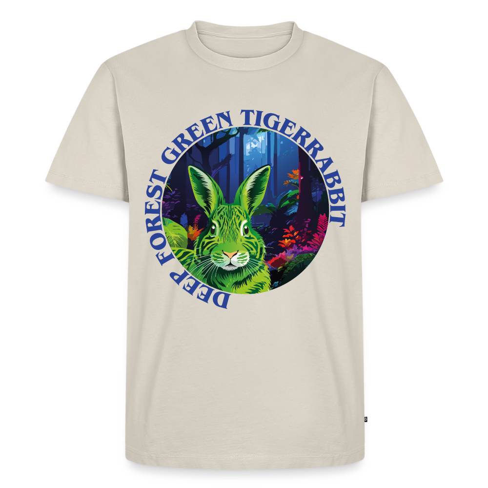 Tiger Rabbit Design – Männer Premium T-Shirt - Beige