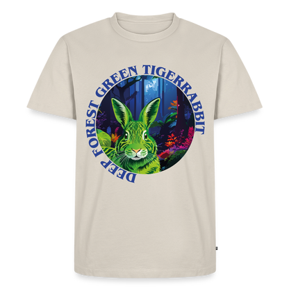 Tiger Rabbit Design – Männer Premium T-Shirt - Beige