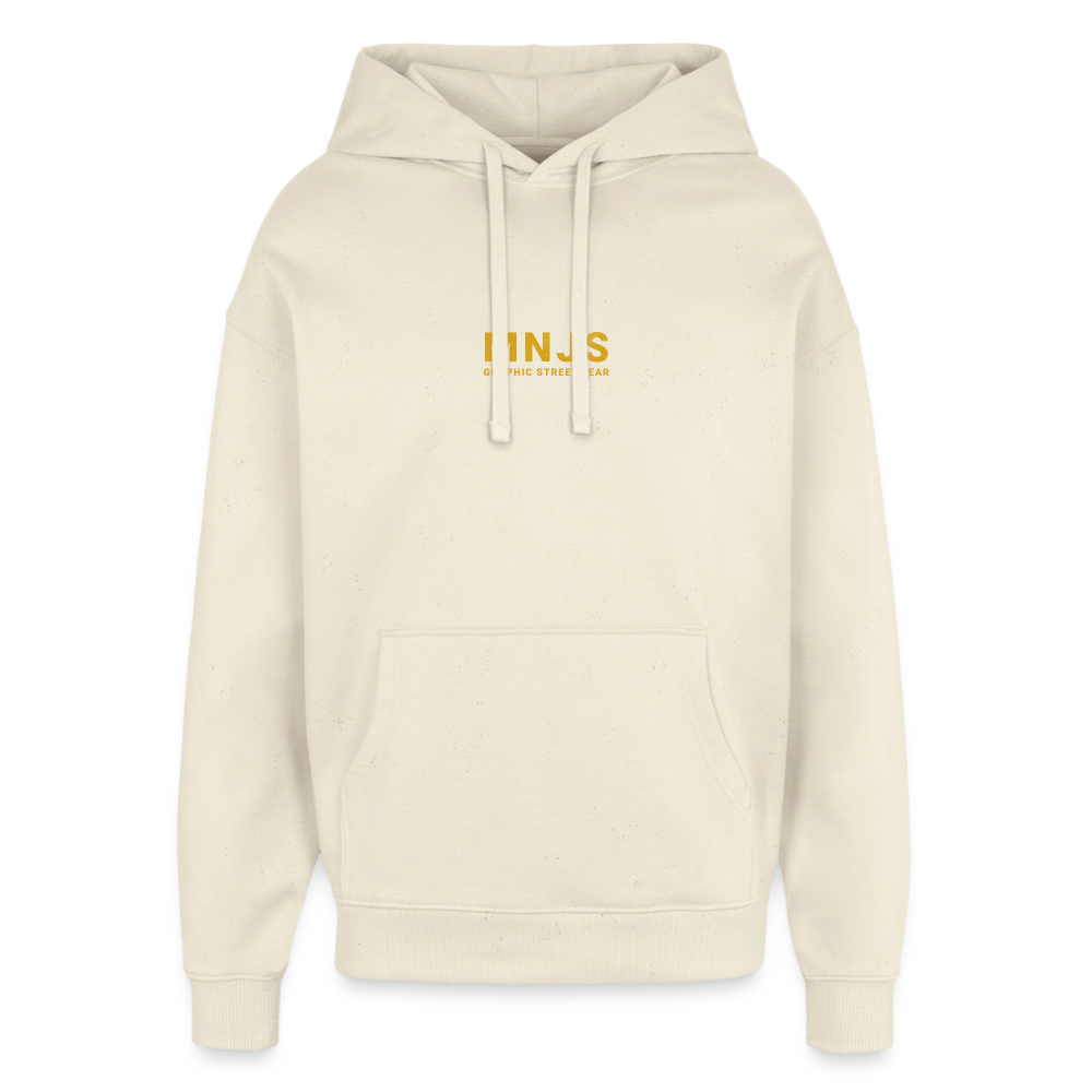 Skate Bunny Design – Oversized Unisex Hoodie - Natur