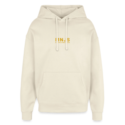 Skate Bunny Design – Oversized Unisex Hoodie - Natur