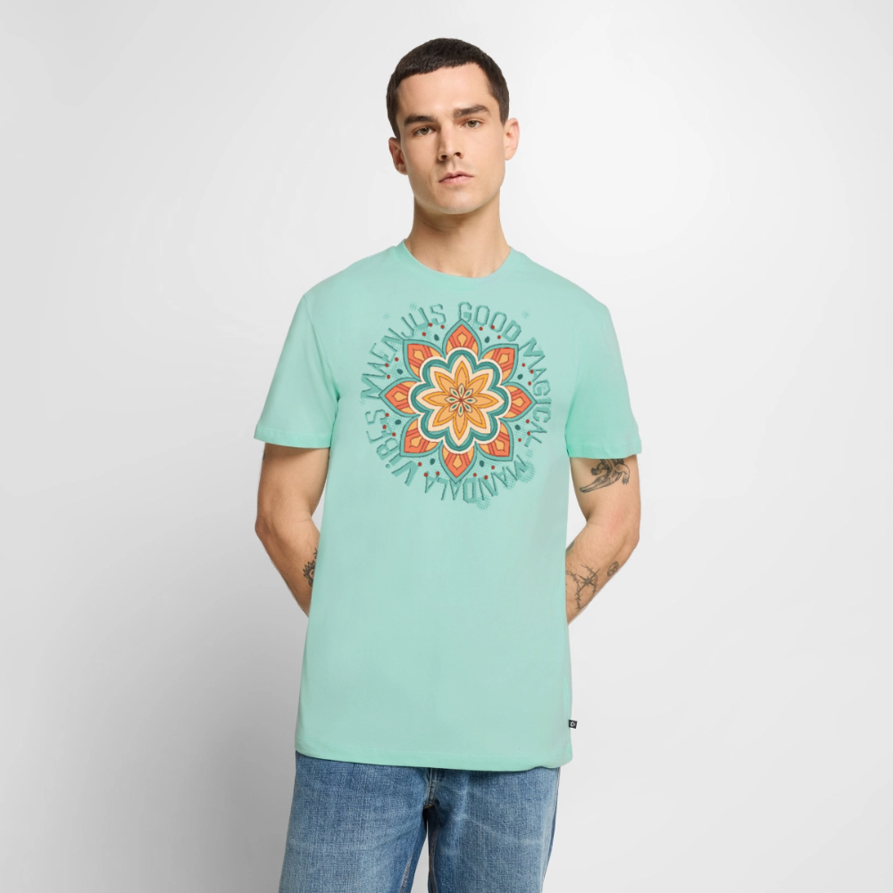 Mandala Türkis Design – Männer Premium T-Shirt - Mint 
