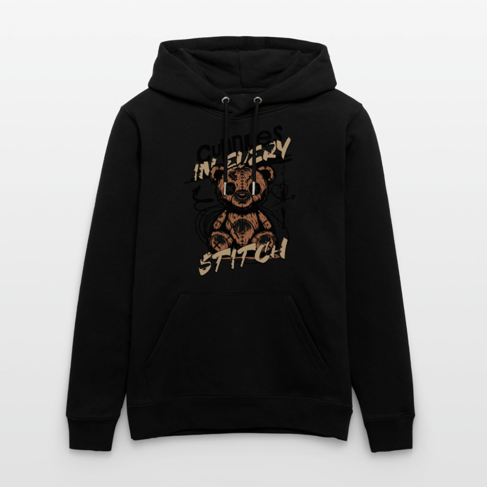 Bear Design – Unisex Bio-Hoodie - Schwarz