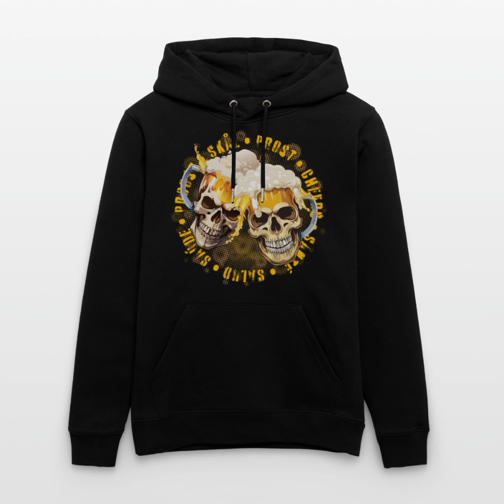 Party Skull Design – Unisex Bio-Hoodie - Schwarz
