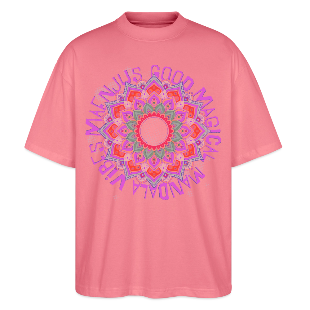 Mandala Pink Design – Oversized Unisex Bio T-Shirt - Pink 