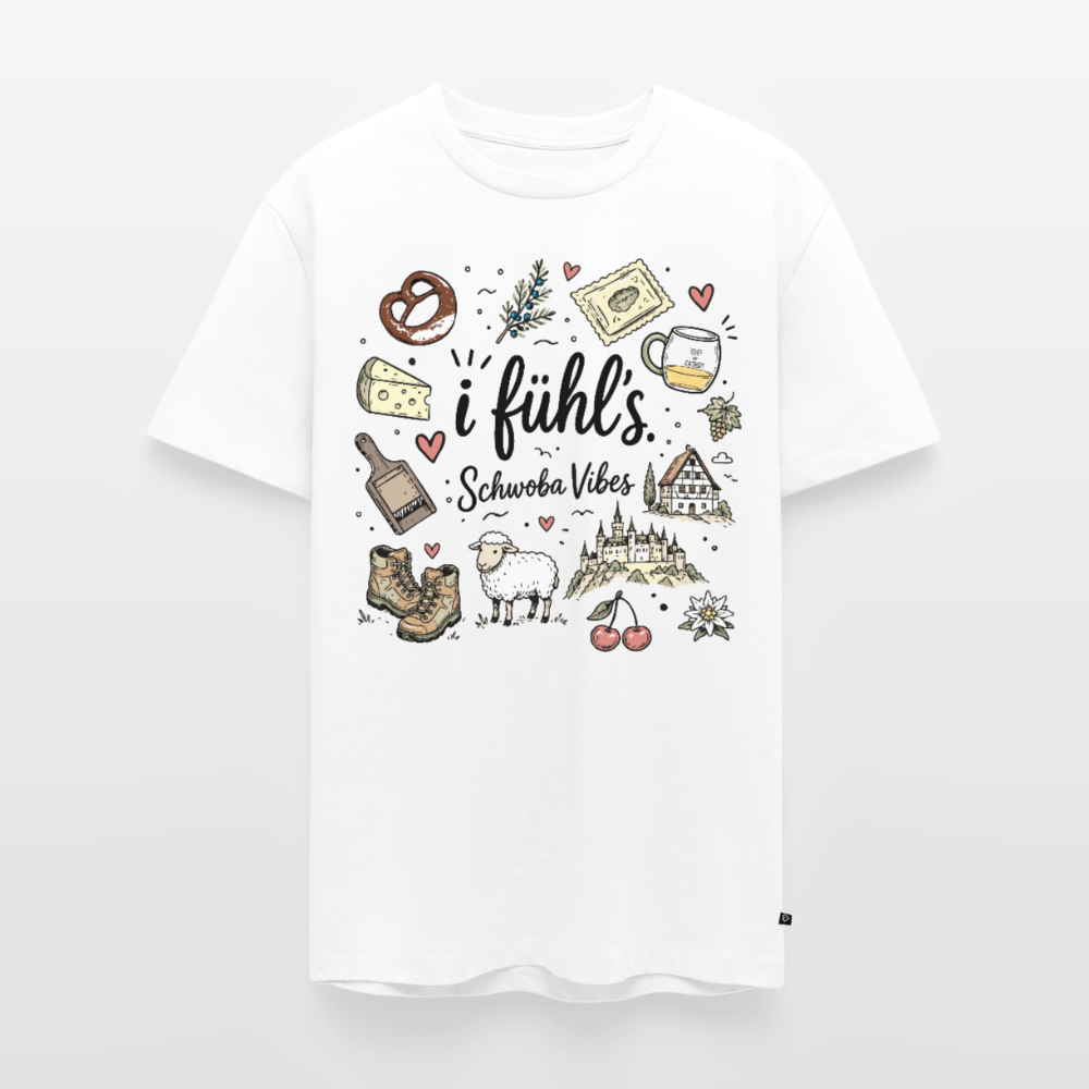 Alb Liebe Design – Männer Premium T-Shirt - Weiß