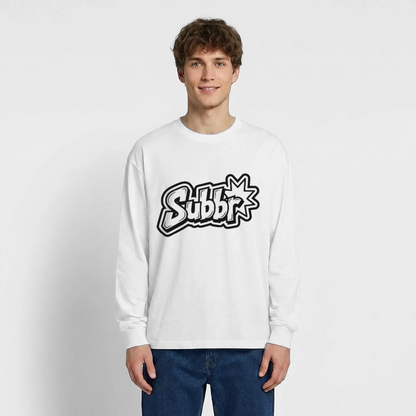 Subbr Design – Oversized Langarmshirt - Weiß