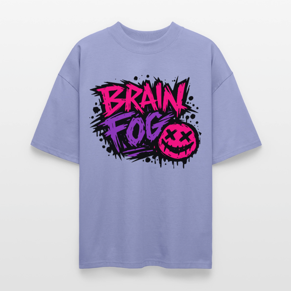 Brain Fog Design – Oversized Unisex Bio T-Shirt - Violett