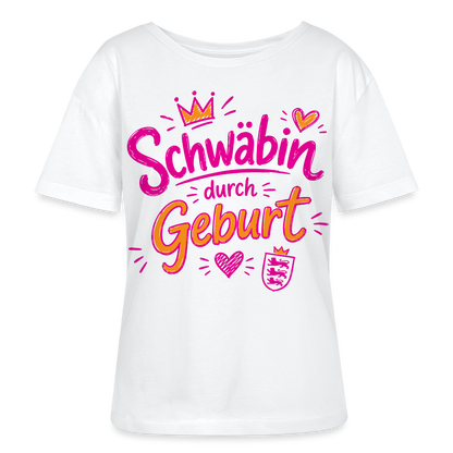 Rundhals Frauen Bio-T-Shirt - Weiß