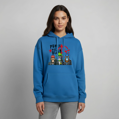 Punks Not Dead Design – Oversized Unisex Hoodie - Achtsames Blau