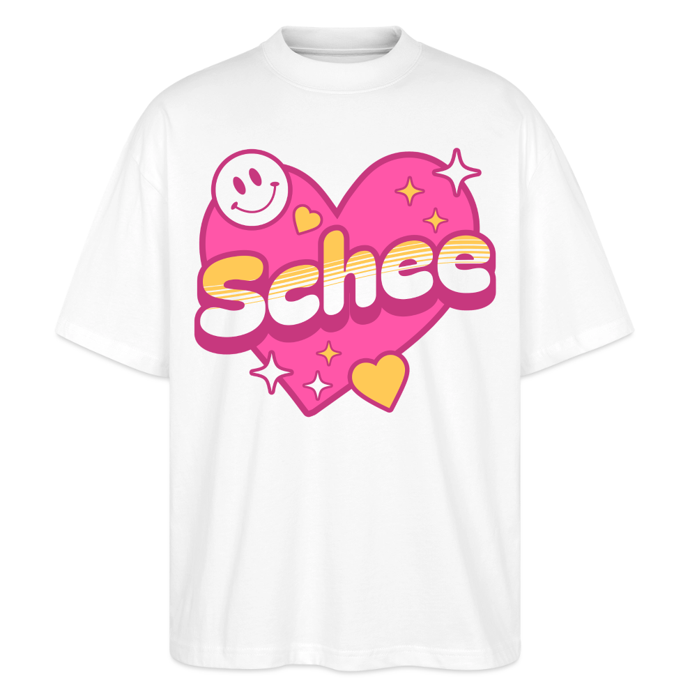 Schnee Design – Oversized Unisex Bio T-Shirt - Weiß