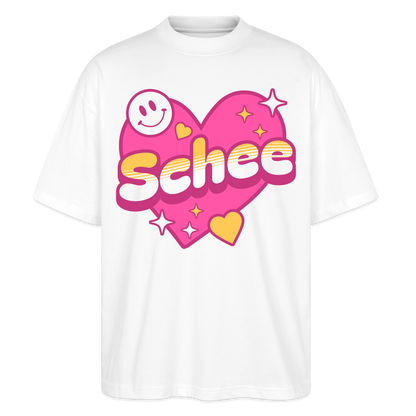 Schnee Design – Oversized Unisex Bio T-Shirt - Weiß