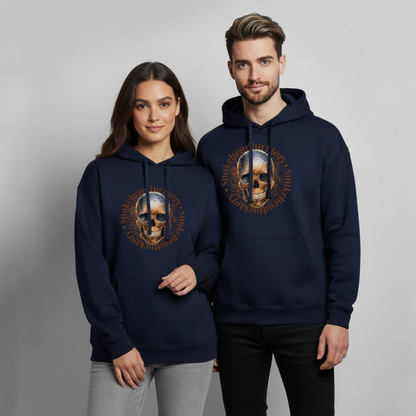 Snake Skull Design – Oversized Unisex Hoodie - Navy