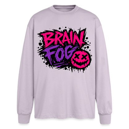 Brain Fog Design – Oversized Langarmshirt - verblasstes Lila