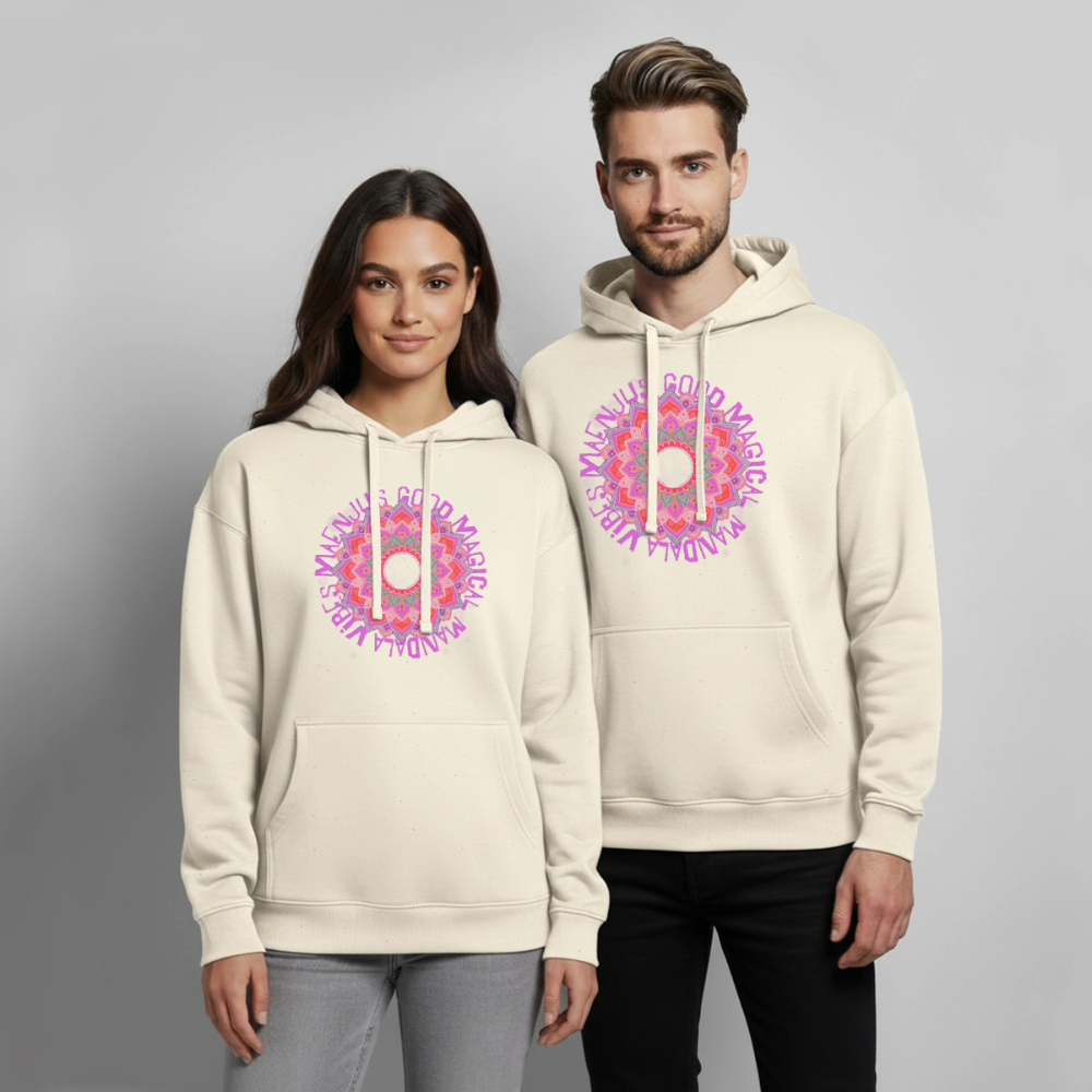 Mandala Pink Design – Oversized Unisex Hoodie - Natur