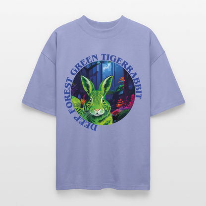 Tiger Rabbit Design – Oversized Unisex Bio T-Shirt - Violett