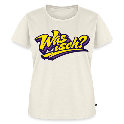 Was isch? Design – Frauen Premium T-Shirt - Naturweiß