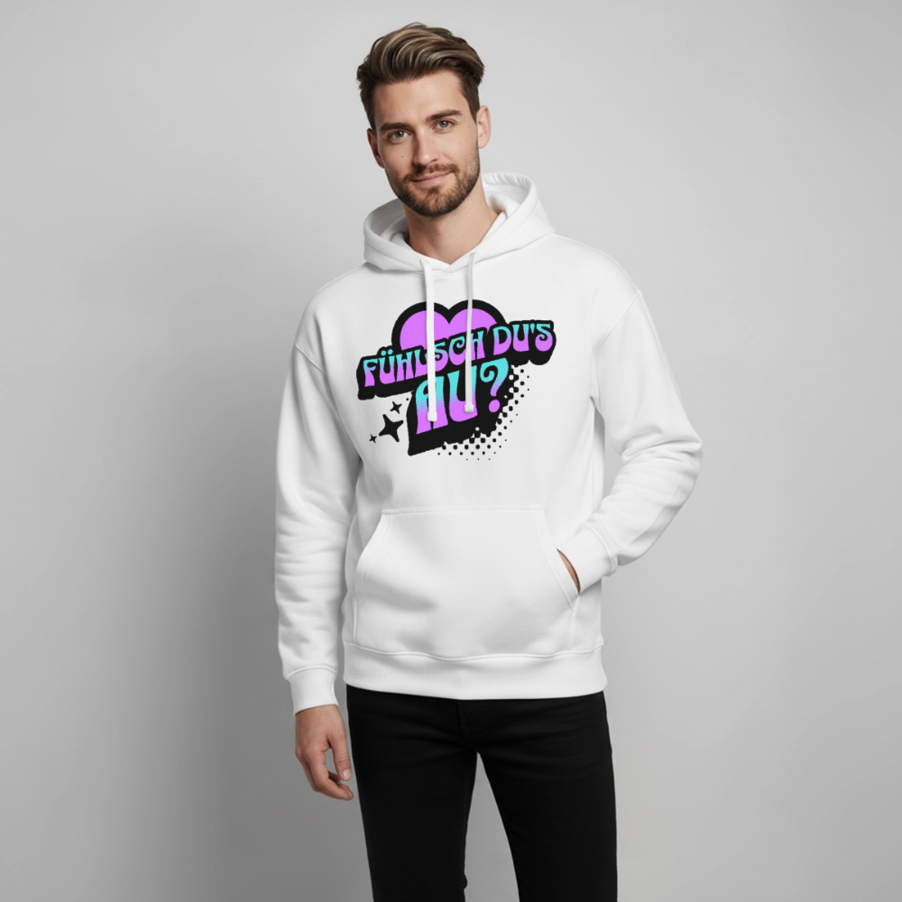 Fühlsch du‘s au Design – Oversized Unisex Hoodie - Weiß