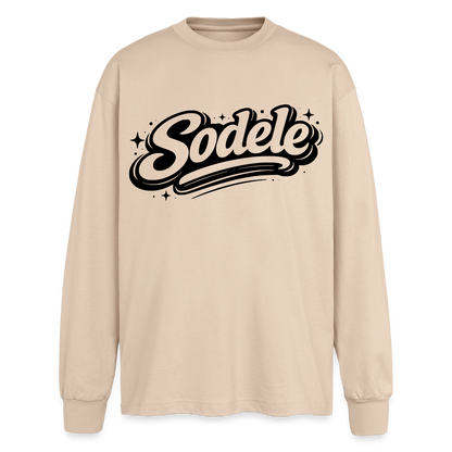 Sodele Design – Oversized Langarmshirt - Sand