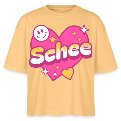 Schnee Design – Frauen Boxy Bio-T-Shirt - Mispel