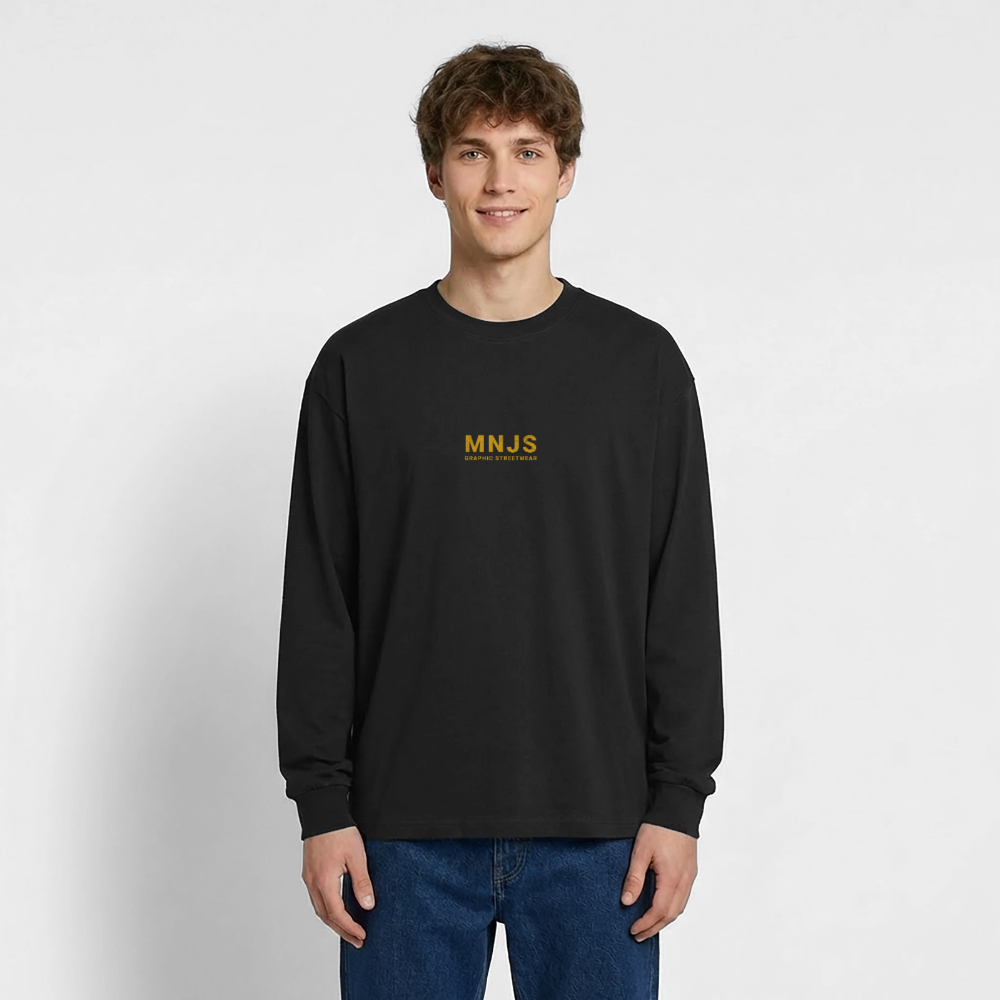Skate Bunny Design – Oversized Langarmshirt - Schwarz
