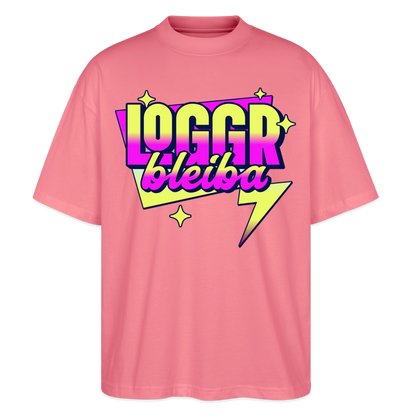 Logo bleibt Design – Oversized Unisex Bio T-Shirt - Pink 