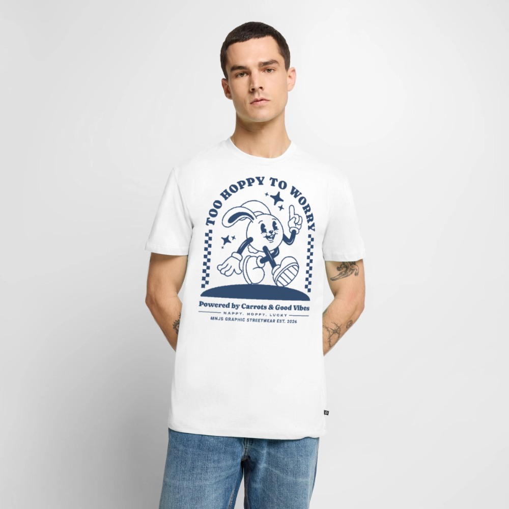 Too Hoppy Too Worry Design – Männer Premium T-Shirt - Weiß