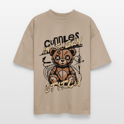 Bear Design – Oversized Unisex Bio T-Shirt - Steingrau