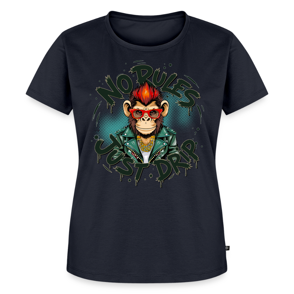 Monkey No Rules Design – Frauen Premium T-Shirt - Navy