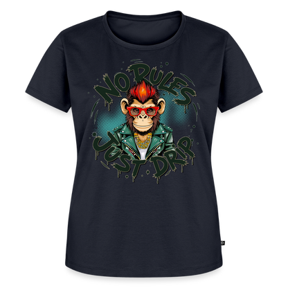 Monkey No Rules Design – Frauen Premium T-Shirt - Navy